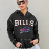 BUFFALO BILLS Catch the Vibe Studded Detail Hoodie 11 BUFFALO BILLS Catch the Vibe Studded Detail Hoodie