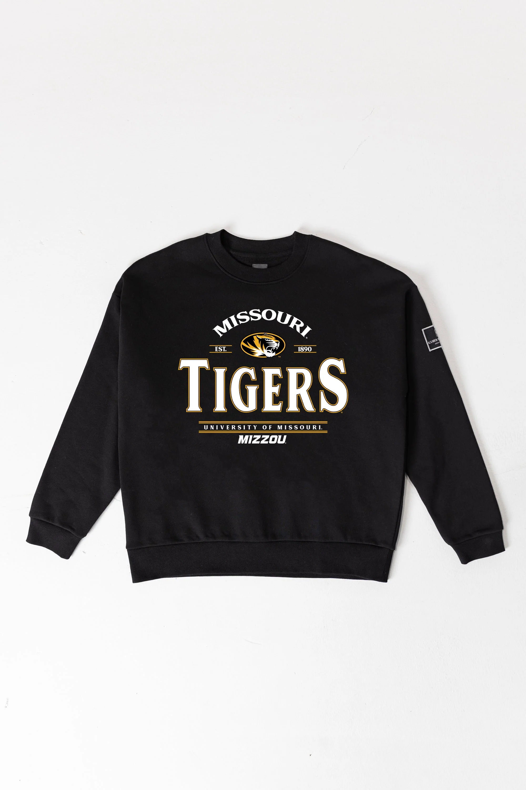 MISSOURI TIGERS Players Only Fleece Drop-Shoulder Crew 6 MISSOURI TIGERS Players Only Fleece Drop-Shoulder Crew